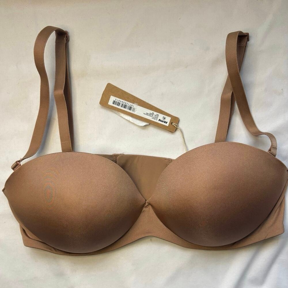 NWT Skims 36C Sienna Brown Ultimate Push Up Strapless Bra BA-BAN-3208